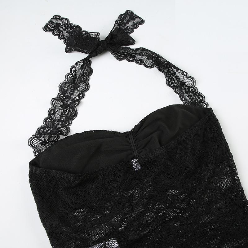 Women's Summer Halter Lace Sexy Halter Slim Slim Vest Top