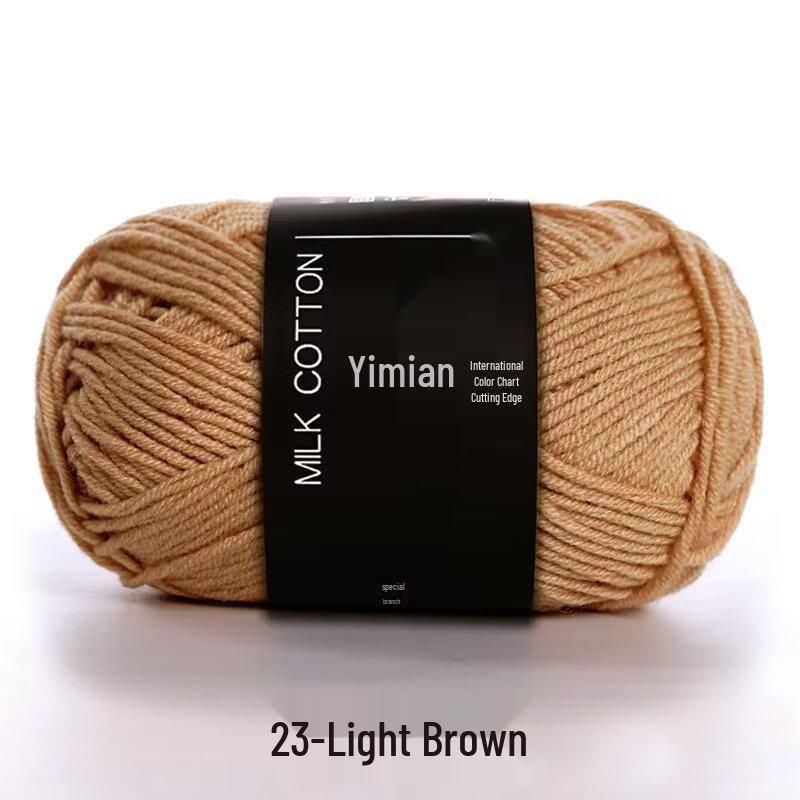 4-Ply Yimian Medium-Fine Milk Cotton Baby Yarn for Hand-Knitted DIY Projects