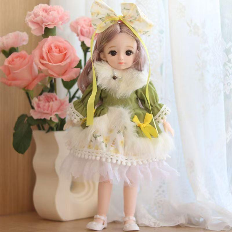 Oblečení pro 30cm panenku Pěkné šaty 1/6 BJD panenka DIY Oblékání Lolita Princeznovská sukně Oblečení Hračka pro dívku Sváteční dárek Doplňky pro panenku