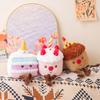 Cute Rainbow Cake Plush Toy Creative Birthday Gift Kids Home Decor