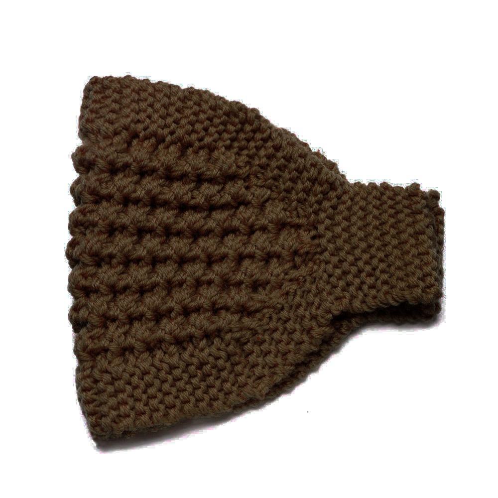 

Thick Soft Woolen Headband Soft Knitted Knitted Turban Korean Style Headwrap Autumn Winter темного кольору хакі