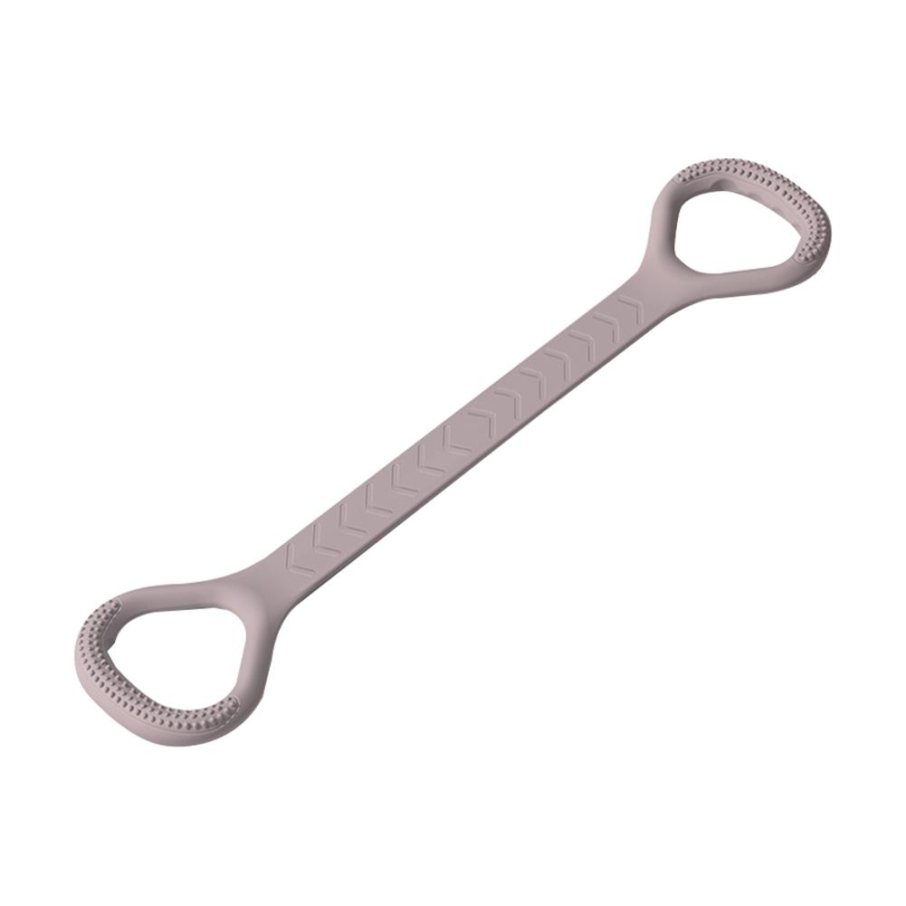 Silikonový posilovací pás ve tvaru osmičky na ruce, záda, ramena, lano na jógu a protahování, elastický posilovací pás