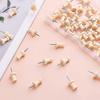 Wood Push Pins Map Tacks Marking Pins Wooden Map Thumb Tacks With Steel Point For Cork Bulletin Board Craft Projects (natural Color)100pcs