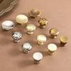 Modern Single-Hole Zinc Alloy Round  Pulls Cupboard Wardrobe TV Cabinet Entryway Cabinet Nightstand Handle Furniture Hardware