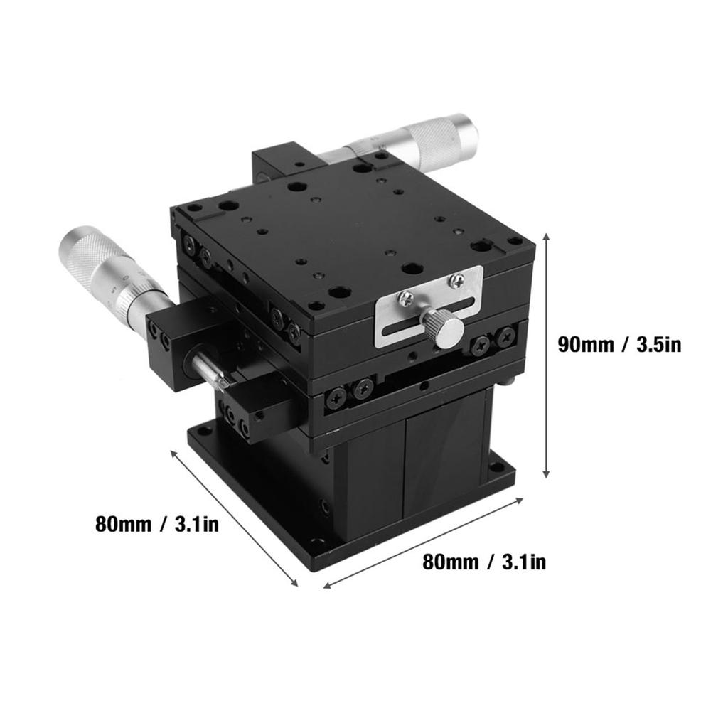 SEMXYZ 80 XYZ Linear Stage Trimming Platform Bearing FinE tuning Sliding Table 80*80mm