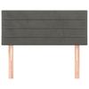 Vidaxl Bed Headboard, Dark Grey, 90X5X78/88 Cm, Velvet