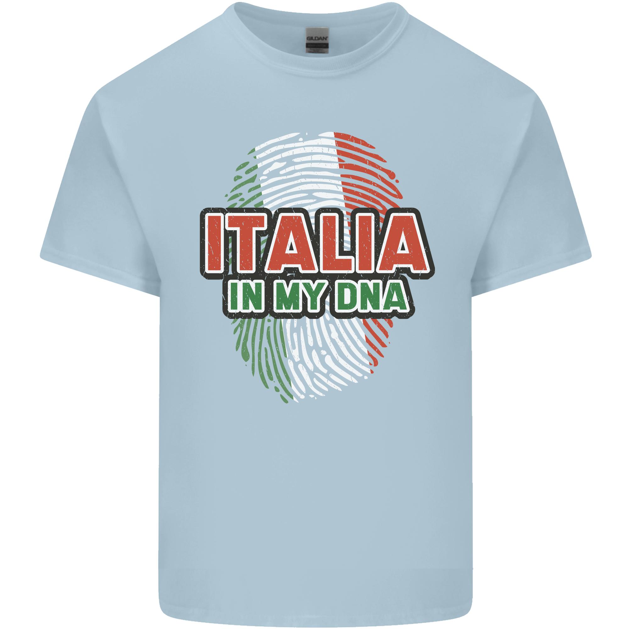 Italia in My DNA Italy Flag Football Rugby Unisexs Light Cotton TShirt S