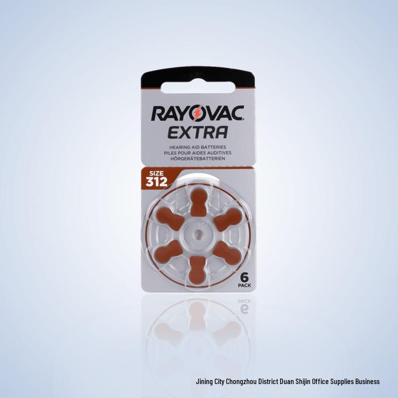Rayovac EXTRA A312 Zinc Air Hearing Aid Batteries, 1.45V