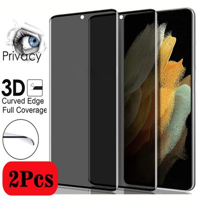 2Pcs  Anti-Spy Protective Glass for Samsung Galaxy Note 10 S10 S20 S21 Ultra S22 S23 Plus S8 9 10 PLUS