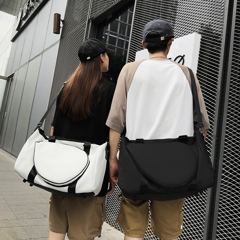Badminton Racket Bag Large Capacity Women's Messenger Bag Sports Shoulder Tennis Bag Men's Portable Waterproof Fitness Bag Tide