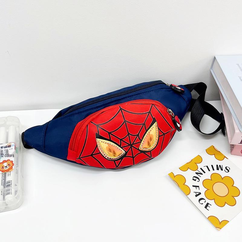 Children's Spiderman Cartoon Crossbody Bag: Cute Coin Purse & Waist Bag Combination