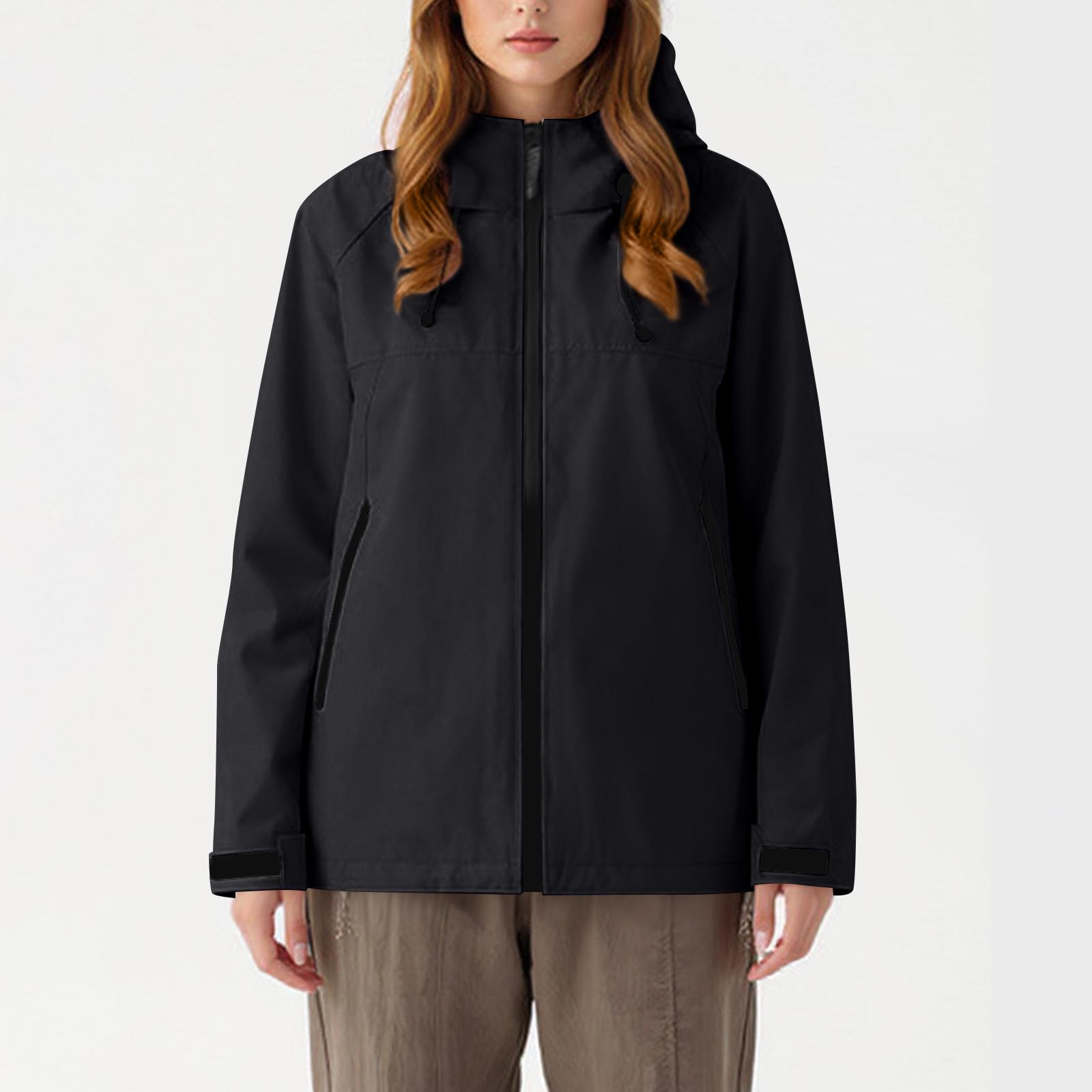 

Women s Fashionable And Comfortable Outdoor Windproof Jackets XXXXL чёрный