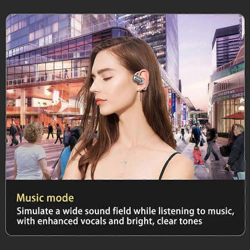 Q16 Pro Full Color Touch Screen Bluetooth 5.4 Earphones Open Ear Wireless Headphones