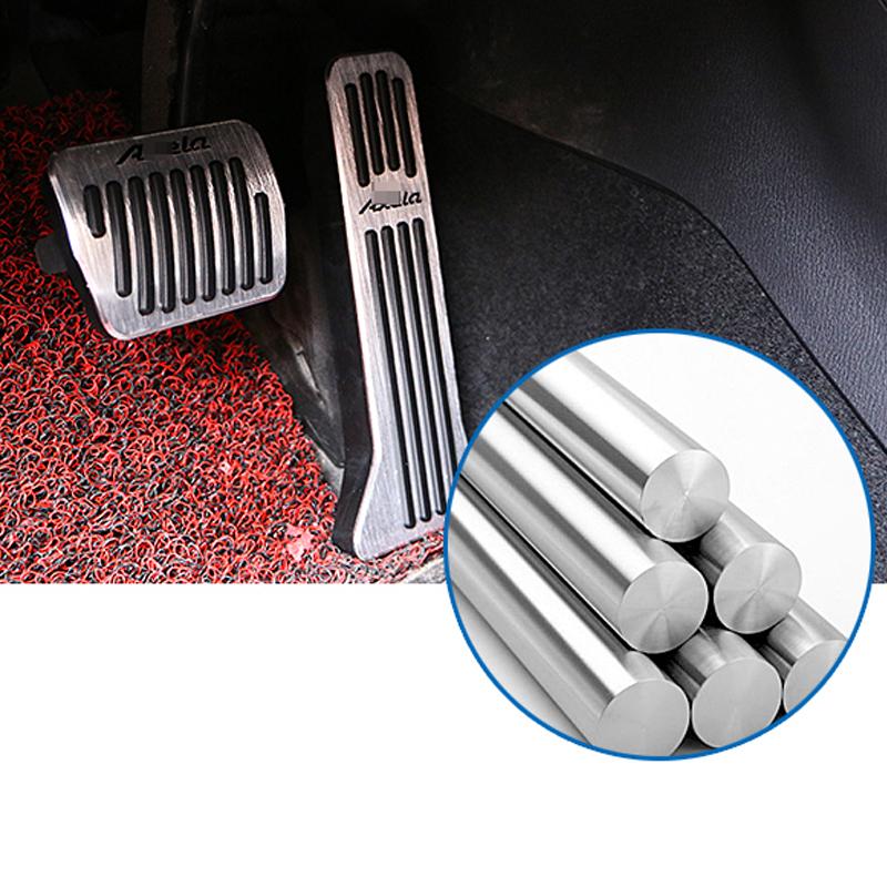 Accelerator mașină din aluminiu Combustibil Frână Ambreiaj Pedală Rezidere pentru picioare Capac pentru pedală pentru Mazda 3 Axela BM 2014 2015 2016 2017 2018