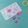 Crystal Epoxy Resin Mold Heart Shaped Earrings Pendants Casting Mold Silicone Mould DIY Crafts Jewelry Making Tools