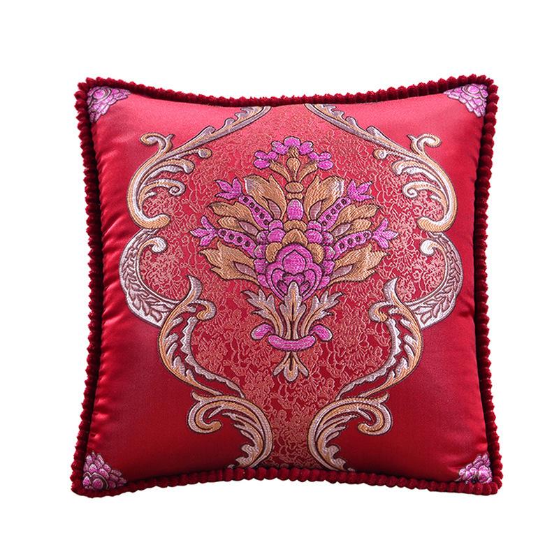 48x48cm 1pcs European Jacquard Pillow Cover Car Bedroom Home Theme Decoration Pillowcase Soft and Wear-resistant Square Sofa Waist Cushion Covers