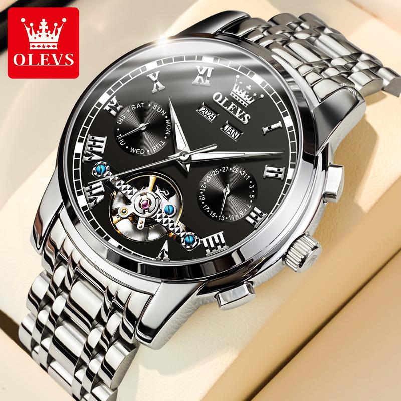 Oris Herren Multifunktions Automatische Mechanische Wasserdichte Skelettuhr