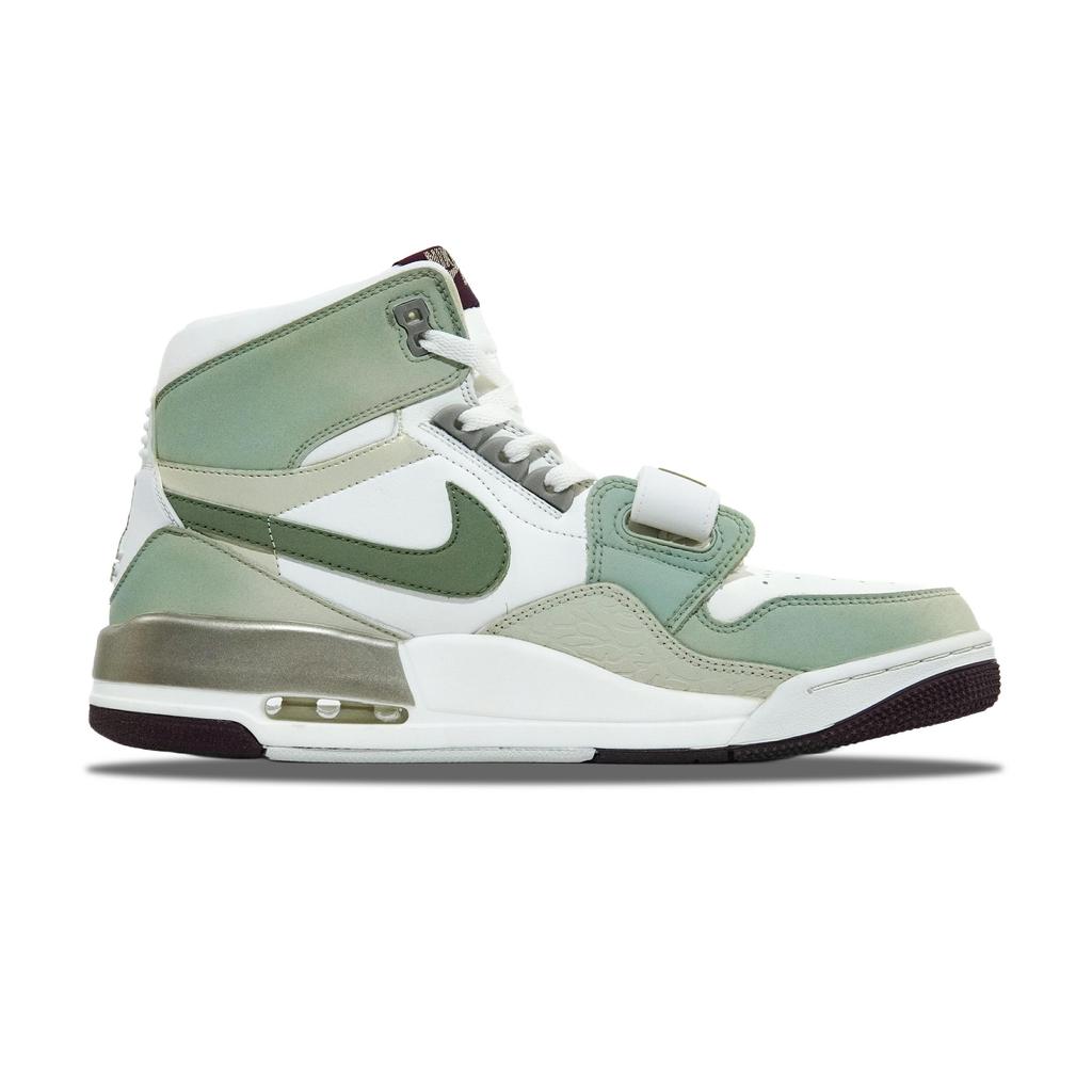 Jordan Legacy 312 Leather High top Vintage Basketball Shoes Men's White Green HF0745-131(Team696-)