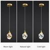 HD Luxury Pendant Lights For Dining Living Room Bedroom Bedside Kitchen Cafe Bar Indoor Decor LED Crystal Hanging Ceiling Lamps
