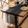Spitzen Tischläufer Ausgestanzte Platzsets für Esstisch Kommode Buffet Dekor Faltenfreies Schutz-Tischdecke für Esstisch Zuhause Hochzeit Party