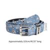 All-match Ladies Waist Belt Distressed Waist Straps Elegant Belt Washed Denim