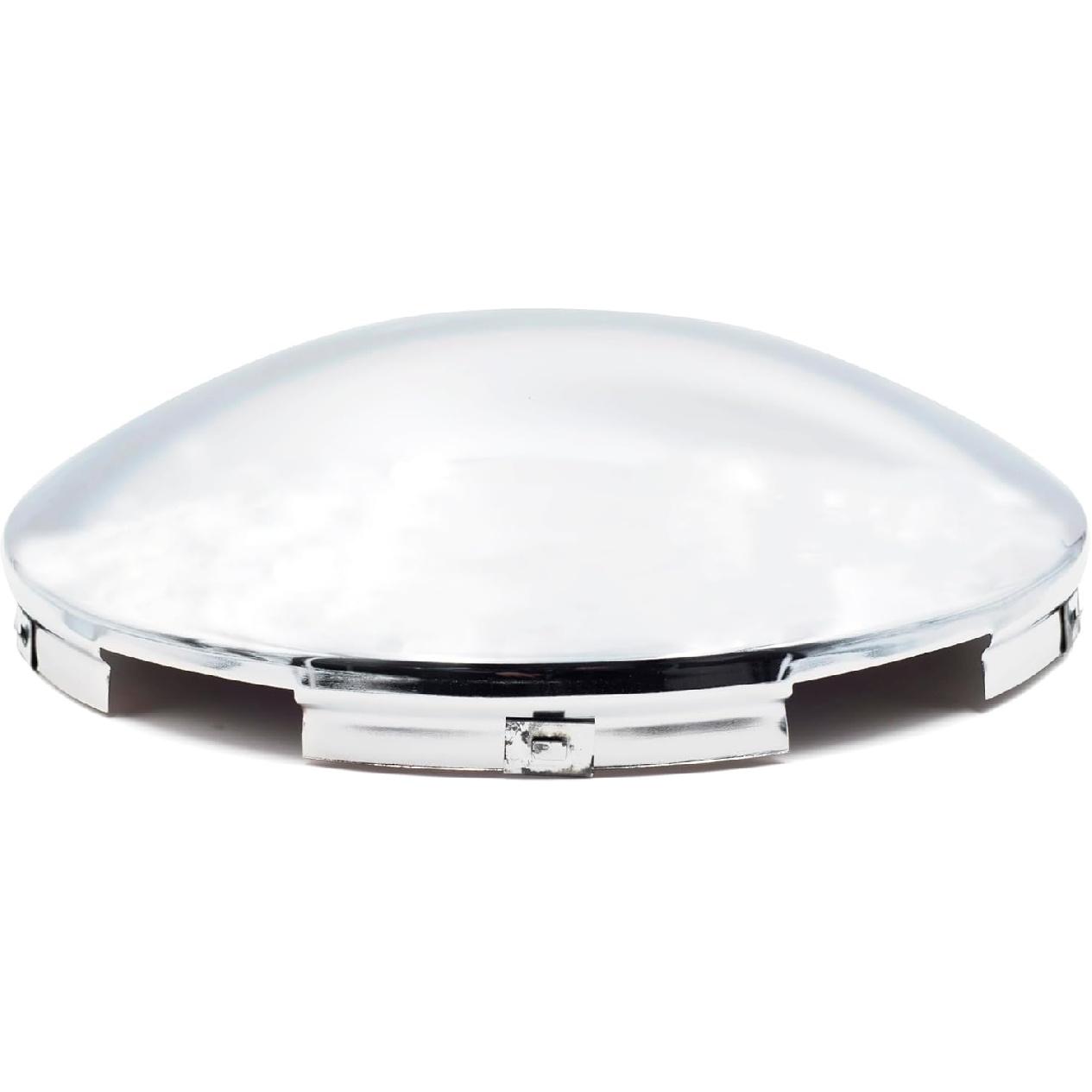 

Semi Truck Hub Covers 8.9 Dome Style Hub Caps 5 Even Notched Chrome Mirror Finish Semi Hub Cap Covers for Rear Semi Truck Wheels, 1 PC 1