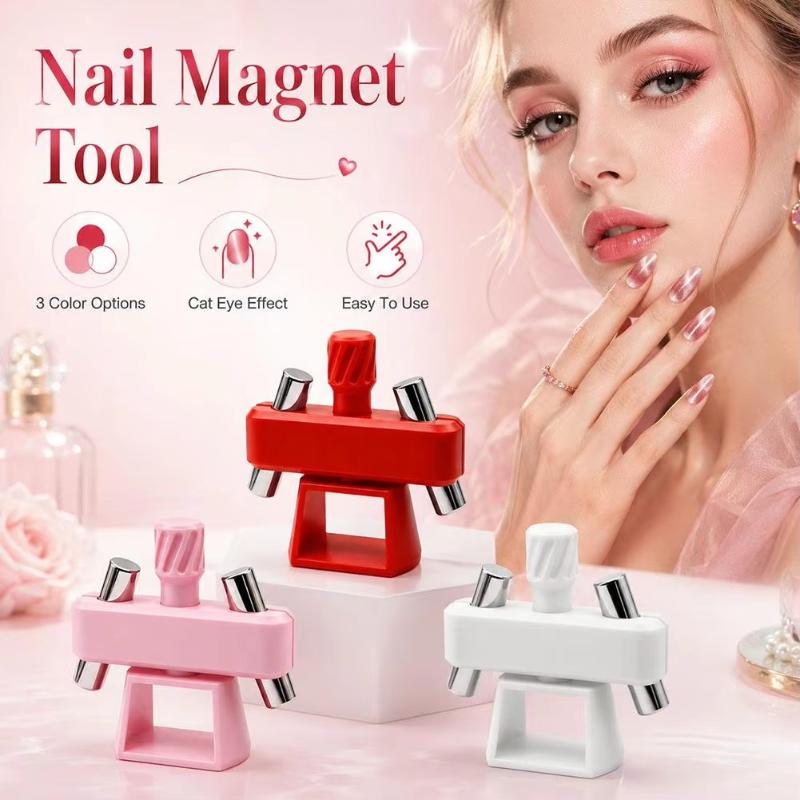 Cat Eye Nail Magnet Tool Adjustable Glass Bead Rustproof Durable Ideal Shiny Effect for Professional Nail Salon Home DIY Manicure