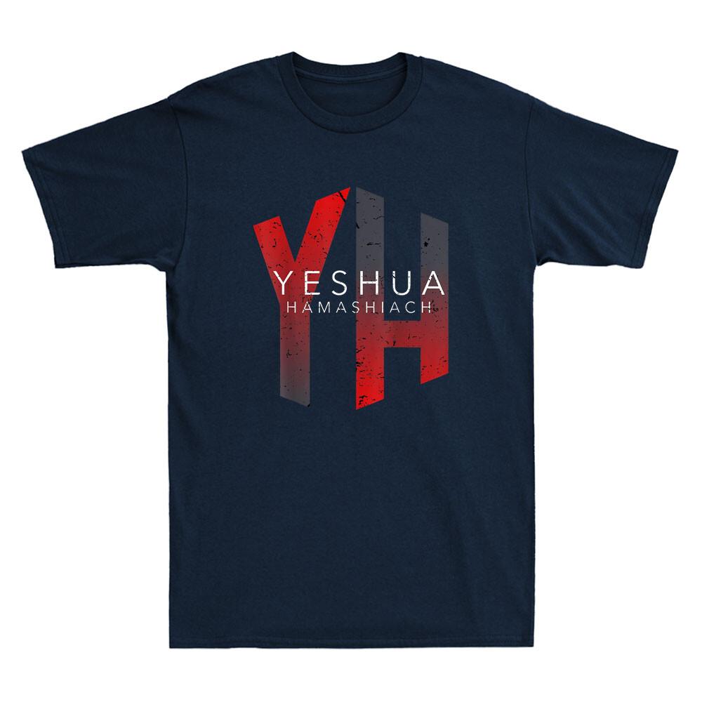 YH, Yeshua Hamashiach Christian Funny Quote Vintage Men s Short Sleeve T-Shirt S