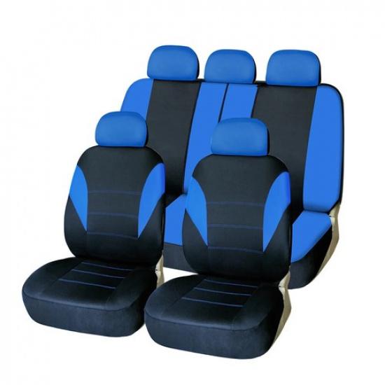 Universal Car Seat Covers Polyester Auto Seat Protector Front & Rear Seat Covers