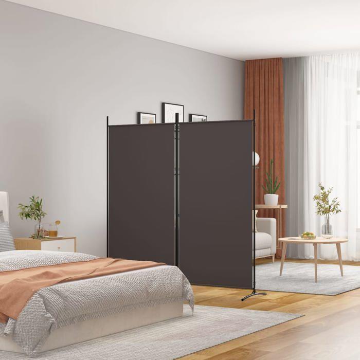 VidaXL Cloison de Séparation 2 Panneaux Séparateur de Pièce Pliable Diviseur Écran d'Intimité Paravent Décoration Salon 350259