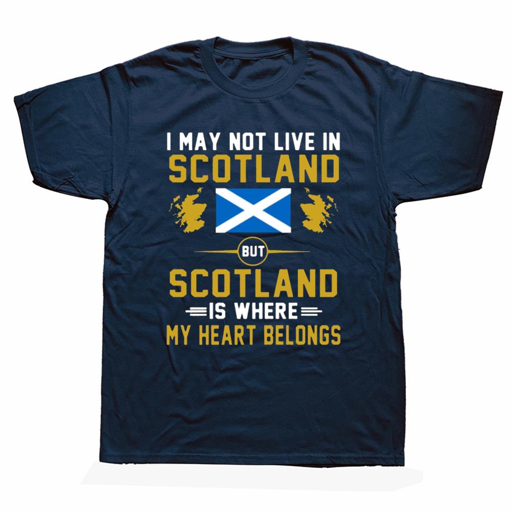 Funny Scotland My Heart Belongs T Shirt Graphic Cotton Streetwear Short Sleeve Birthday Gifts Summer Style Tshirt Mens Clothing