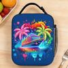 Cruise 2026 Lunch Bag Portable Zipper Lunch Box Adult Office Graphic Design Cooler Bag Retro Oxford Thermal Lunch Bags