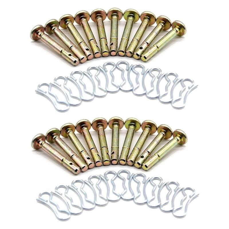 Pack Of 20 Snowblower Parts Including Shear Pin and Cotter Pin for Efficient Snow Removal
