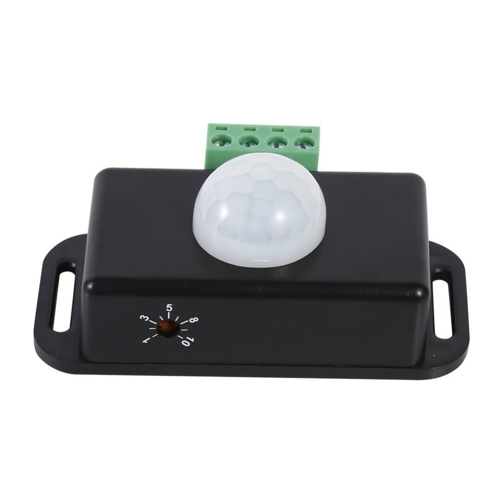 3.0*1.8*1.3in Motion Sensor LED Switch DC 12V/24V Infrared PIR Motion Sensor  LED Strip Lighting