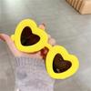 1pc Oversized Cute Heart-Shaped Inflated Sunglasses for Women Trendy Chunky Sun Glasses Retro Thick Frame Funny Shades