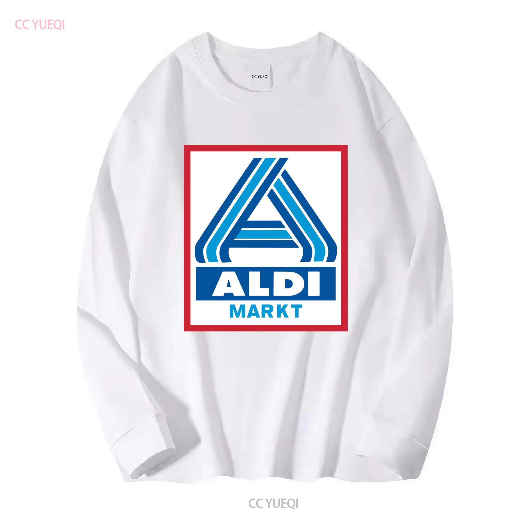 

NEW SHIRT ALDI MARKT LOGO T FUNNY SIZE S TO 5XL vintage Washed designer clothes Stretched Soft Top For Everyday Wear Slightly M