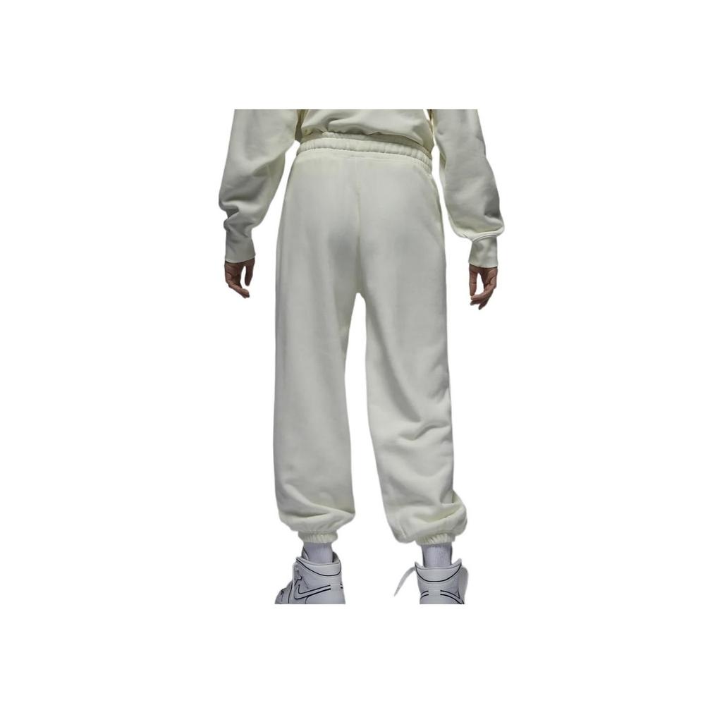 Jordan Embroidered Mid-Rise Jogger Pants with Drawstring Women Bottoms White FD4804-133