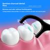 Tooth-point Round Bottle Ultra-fine Bamboo Charcoal Dental Floss Picks for Oral Care and Cleaning