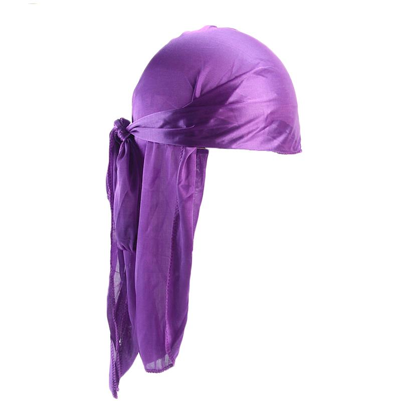 Lange Schleife Unisex Erwachsener Satin Doo Rag Durag Bandanas Kappe Piratenhut Turban Herren Hip Hop Stirnband Biker Kopftuch Unisex Kopfbedeckung