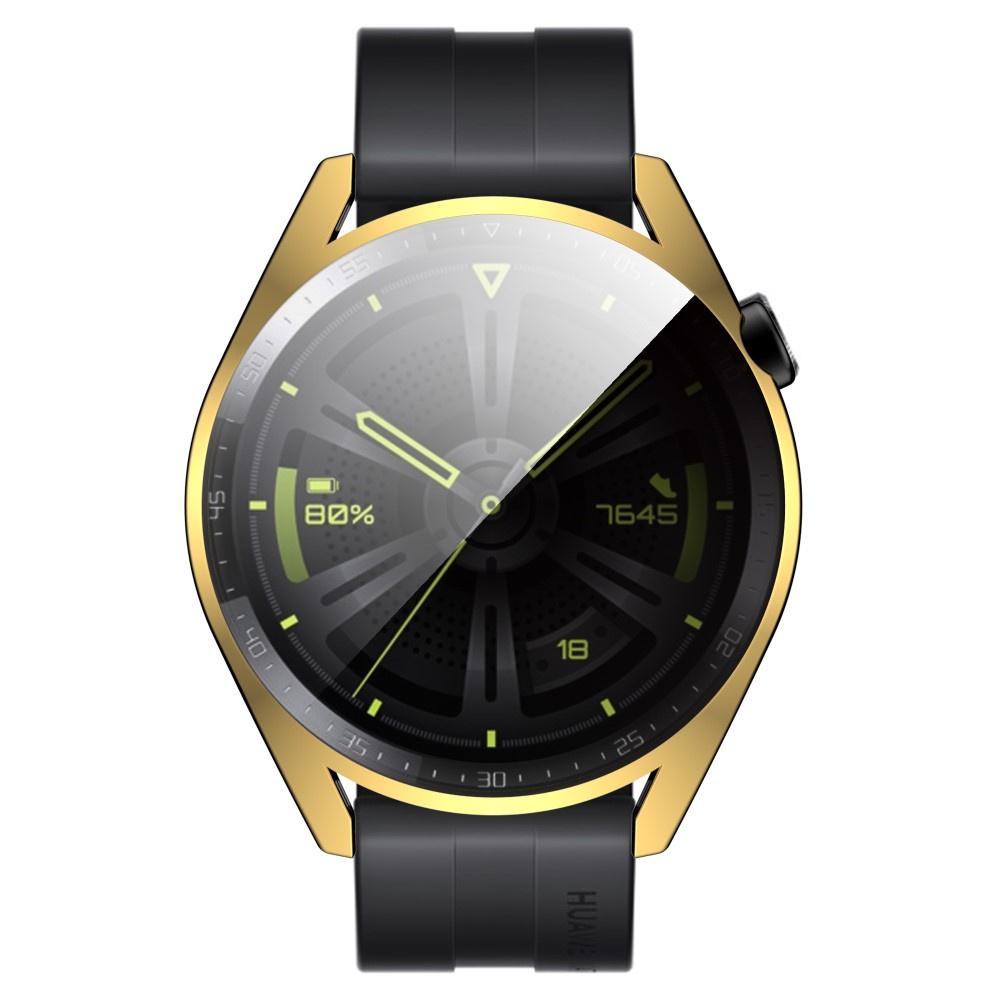 2in1 Case with Screen Protector for Huawei Watch GT 3 42mm, Gold