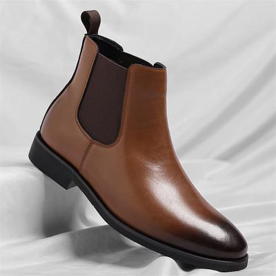 Britse Vintage Chelsea Boots Herenschoenen Fleece Leren Laarzen Martin Laarzen Plus Size Laarzen Heren