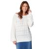 Be You Womens/Ladies Cable Knit Off Shoulder Relaxed Fit Top