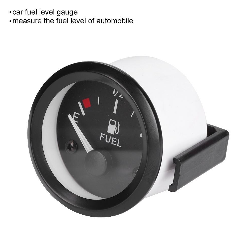 2 Inch 52mm Car Fuel Level Gauge Meter with Fuel Sensor E‑1 2‑F Pointer Indicator