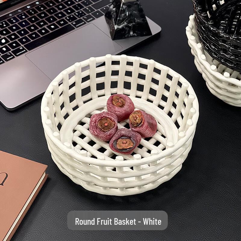 

Ceramic Hollow Fruit & Storage Basket