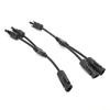 1 Pair Y Branch Connector Solar Panel Adapter Cable Splitter