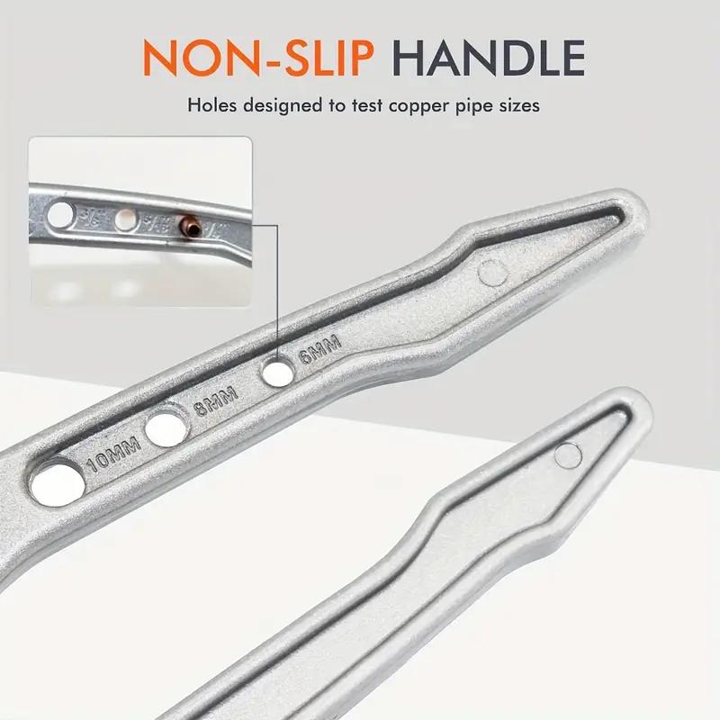 Tube Bender 3 in 1 Manual Tubing Bending Tools 1/4, 5/16, and 3/8 Inch for Copper Aluminum Brass and Thin Stainless Steel Pipes