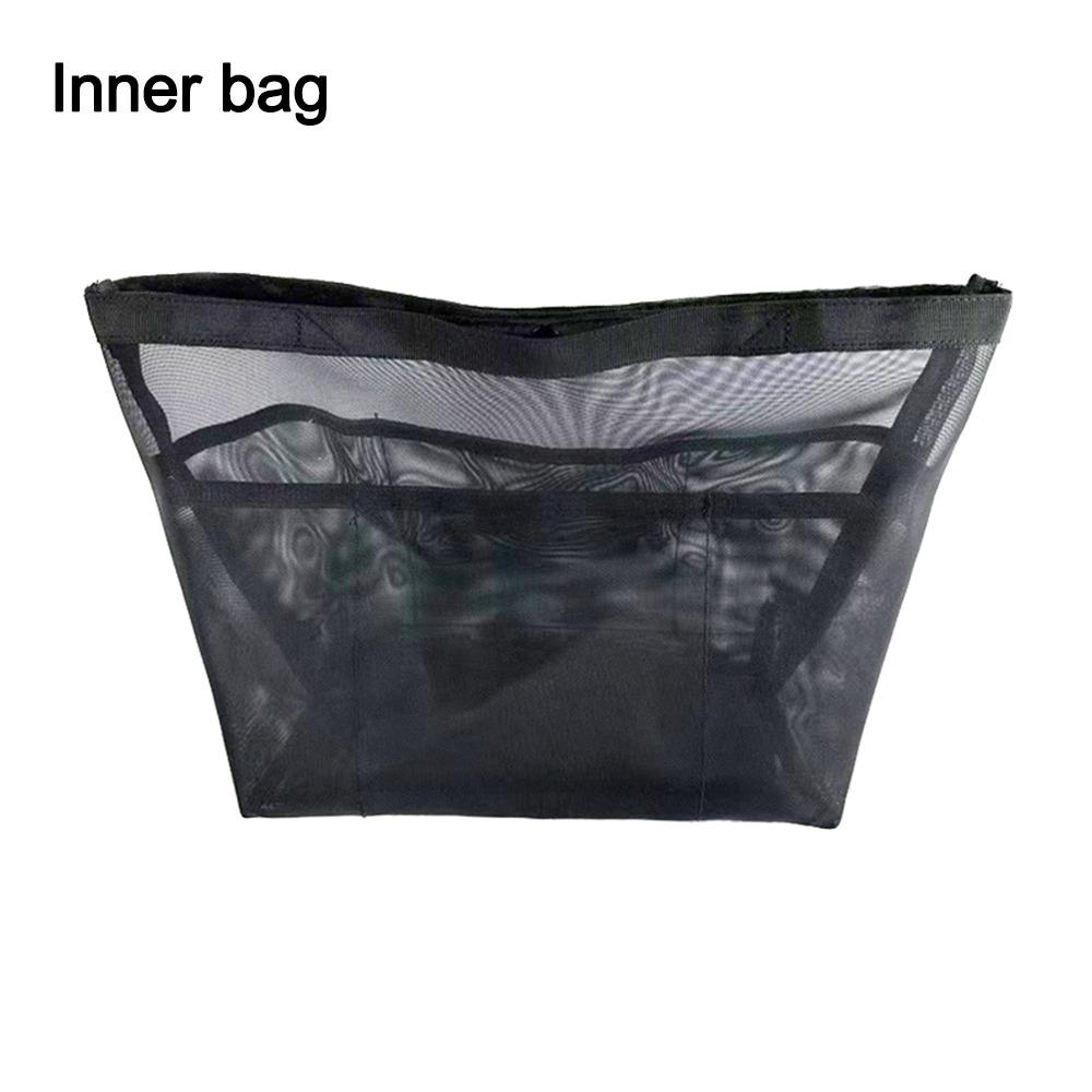 

Large Capacity Mesh Inner Bag Breathable Mesh Multifunctional Shoulder Bag Organizer Transparent Waterproof