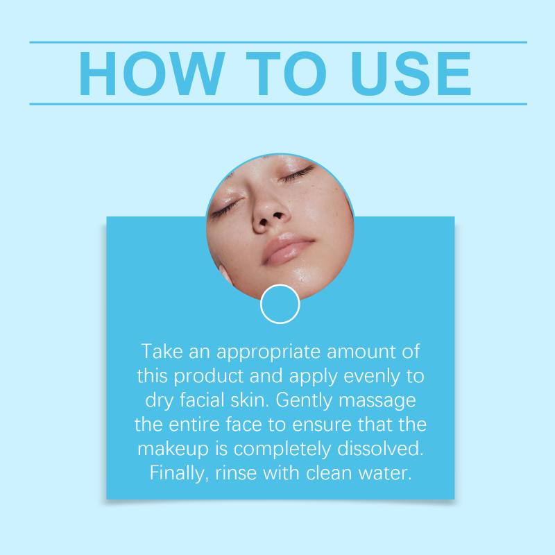 Hyaluronic Acid Makeup Remover Moisturizing Smoothing Gentle Clean Nourish For Sensitive Dry Oily Skin