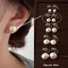 Shi Jia Mantou Lux Pearl Earrings 925 Silver Studs for Women 2024