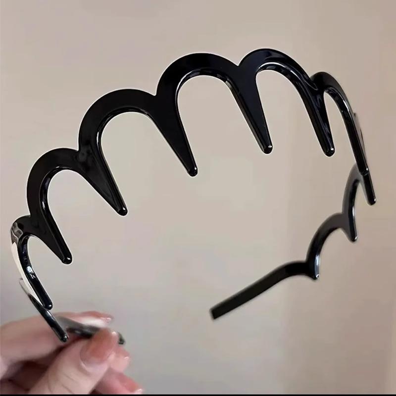 Non-Slip Resin Hair Tie Headband with Teeth for Face Washing and Bangs